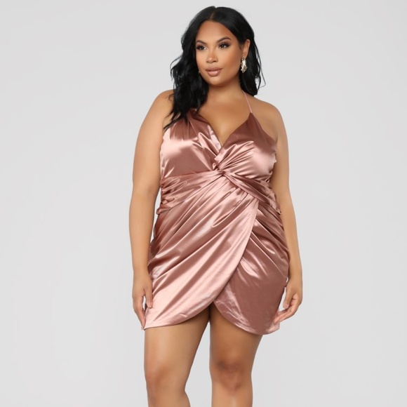 Fashion Nova Dresses & Skirts - ✨HOST PICK✨ Satin Dress - Mauve